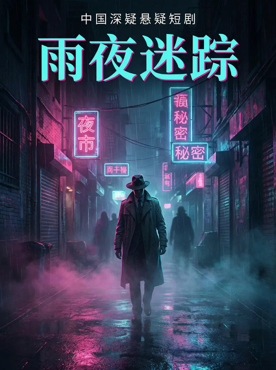 如何把自己弄到喷泉视频 悬疑追踪短剧 - 雨夜迷踪海报